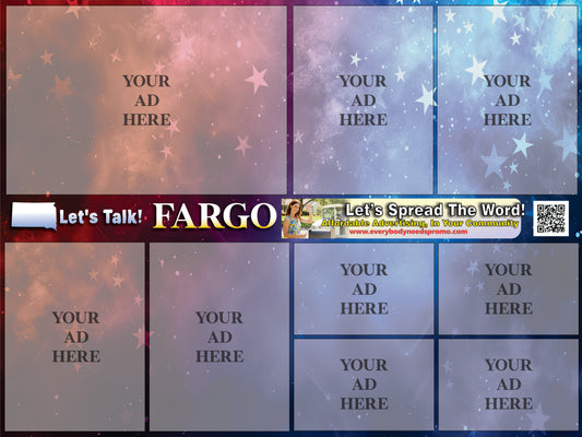 1/4 PAGE AD 4”x 6” inch Ad Space